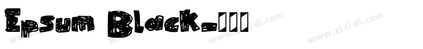 Epsum Black字体转换 Epsum Black字体转换